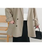 【ディスコート/Discoat】の【Enlude】Wブレストテーラードジャケット《ユニセックス》 人気、トレンドファッション・服の通販 founy(ファニー) ファッション Fashion レディースファッション Fashion for Women アウター Coat / Outerwear Collection レディースジャケット・軽アウター Jackets テーラードジャケット / 通勤・きれいめスタイル Tailored Jackets & Blazers 2026年 2026 ジャケット Jacket, Outerwear ストライプ Stripe, Striped Pattern thumbnail グレージュ|ID: prp329100004865935 ipo3291000000036219502