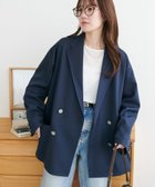 【ディスコート/Discoat】の【Enlude】Wブレストテーラードジャケット《ユニセックス》 人気、トレンドファッション・服の通販 founy(ファニー) ファッション Fashion レディースファッション Fashion for Women アウター Coat / Outerwear Collection レディースジャケット・軽アウター Jackets テーラードジャケット / 通勤・きれいめスタイル Tailored Jackets & Blazers 2026年 2026 ジャケット Jacket, Outerwear ストライプ Stripe, Striped Pattern thumbnail ネイビー|ID: prp329100004865935 ipo3291000000036219503