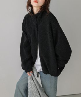 【ラジュール/Lajour】のスタンドネック ボアジャケット 人気、トレンドファッション・服の通販 founy(ファニー) ファッション Fashion レディースファッション Fashion for Women アウター Coat / Outerwear Collection レディースジャケット・軽アウター Jackets シンプル Simple, Minimal ジャケット Jacket, Outerwear スタンド Stand Collar, Upright Stand ドローコード Drawcord, Drawstring Cord ミドル Middle Length, Mid Height |ID:prp329100004865943
