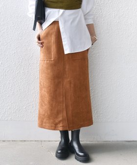 【シップス フォー ウィメン/SHIPS】のポリエステルスエード ポケット スカート 人気、トレンドファッション・服の通販 founy(ファニー) ファッション Fashion レディースファッション Fashion for Women スカート Skirts おすすめ Recommended / Our Picks キュプラ Cupro, Eco Fabric ポケット Pocket, Pocket Detail 別注 Limited Edition, Custom Order |ID:prp329100004865948