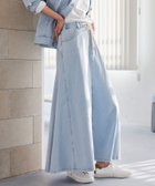 【バンヤードストーム/BARNYARDSTORM】の【WEB限定】カットデニムマキシスカート / ハンドウォッシャブル 人気、トレンドファッション・服の通販 founy(ファニー) ファッション Fashion レディースファッション Fashion for Women スカート Skirts おすすめ Recommended / Our Picks インディゴ Indigo Denim ストレッチ Stretch, Stretchy Fabric ツイル Twist, Twisted Detail デコルテ Décolleté, Neckline デニム Denim, Jeans Material ヴィンテージ Vintage Style 春 Spring thumbnail ペールブルー81|ID: prp329100004865950 ipo3291000000036219578