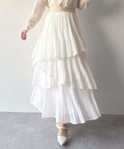 【ジュノア/JUNOAH】のmipiarl ランダムヘムプリーツティアードスカート 人気、トレンドファッション・服の通販 founy(ファニー) ファッション Fashion レディースファッション Fashion for Women スカート Skirts ティアードスカート Tiered Skirts thumbnail ホワイト|ID: prp329100004865985 ipo3291000000036219749