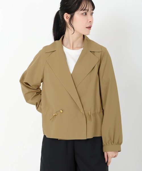 【ストロベリーフィールズ/STRAWBERRY FIELDS】のショートトレンチブルゾン インテリア・キッズ・メンズ・レディースファッション・服の通販 founy(ファニー) 　ファッション　Fashion　レディースファッション　Fashion for Women　アウター　Coat / Outerwear Collection　ブルゾンジャケット・スポーティアウター　Blouson Jackets　モーヴ|ID: prp329100004865993 ipo3291000000036219781