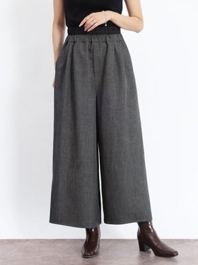 【ヴァン/Vin】のダブルウエストリラクシーパンツ 人気、トレンドファッション・服の通販 founy(ファニー) ファッション Fashion レディースファッション Fashion for Women パンツ Pants & Trousers シャーリング Shirring, Ruched セットアップ Set-Up, Coordinated Outfit ダブル Double, Double-Breasted ドッキング Docking, Mixed Material ボトム Bottoms, Lower Wear エレガント 上品 Elegant 秋 Autumn |ID:prp329100004866002