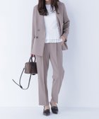 【ナチュラル ビューティー ベーシック/NATURAL BEAUTY BASIC】のクラッシー SETUP タックパンツ 人気、トレンドファッション・服の通販 founy(ファニー) ファッション Fashion レディースファッション Fashion for Women セットアップ Matching Sets レディースパンツ・ボトムス Pants & Trousers / Bottoms おすすめ Recommended / Our Picks ショート Short, Short Length ジャケット Jacket, Outerwear ストレッチ Stretch, Stretchy Fabric スーツ Suit, Formalwear センター Center, Center Line フロント Front, Front Design メランジ Melange, Mixed Yarn thumbnail モカ|ID: prp329100004866006 ipo3291000000036219850