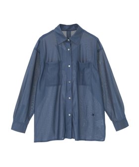【コンバーストウキョウ/CONVERSE TOKYO】のSTAR PATCH GLITTER SHEER SHIRT 人気、トレンドファッション・服の通販 founy(ファニー) ファッション Fashion レディースファッション Fashion for Women トップス・カットソー Cut & Sew Tops シャツ・ブラウス・オフィスカジュアル Elegant Blouses & Button-Ups おすすめ Recommended / Our Picks インナー Innerwear カーゴパンツ Cargo Pants, Utility Pants カーディガン Cardigan, Knitwear シアー Sheer, See-Through ジャケット Jacket, Outerwear スリット Slit, Slit Detail タンク Tank Top, Sleeveless Top デニム Denim, Jeans Material トレンド Trend, Trending Now パッチ Patch, Appliqué リラックス Relax, Relaxed Fit ロング Long, Long-Length エレガント 上品 Elegant 羽織 Haori, Light Jacket |ID:prp329100004866019