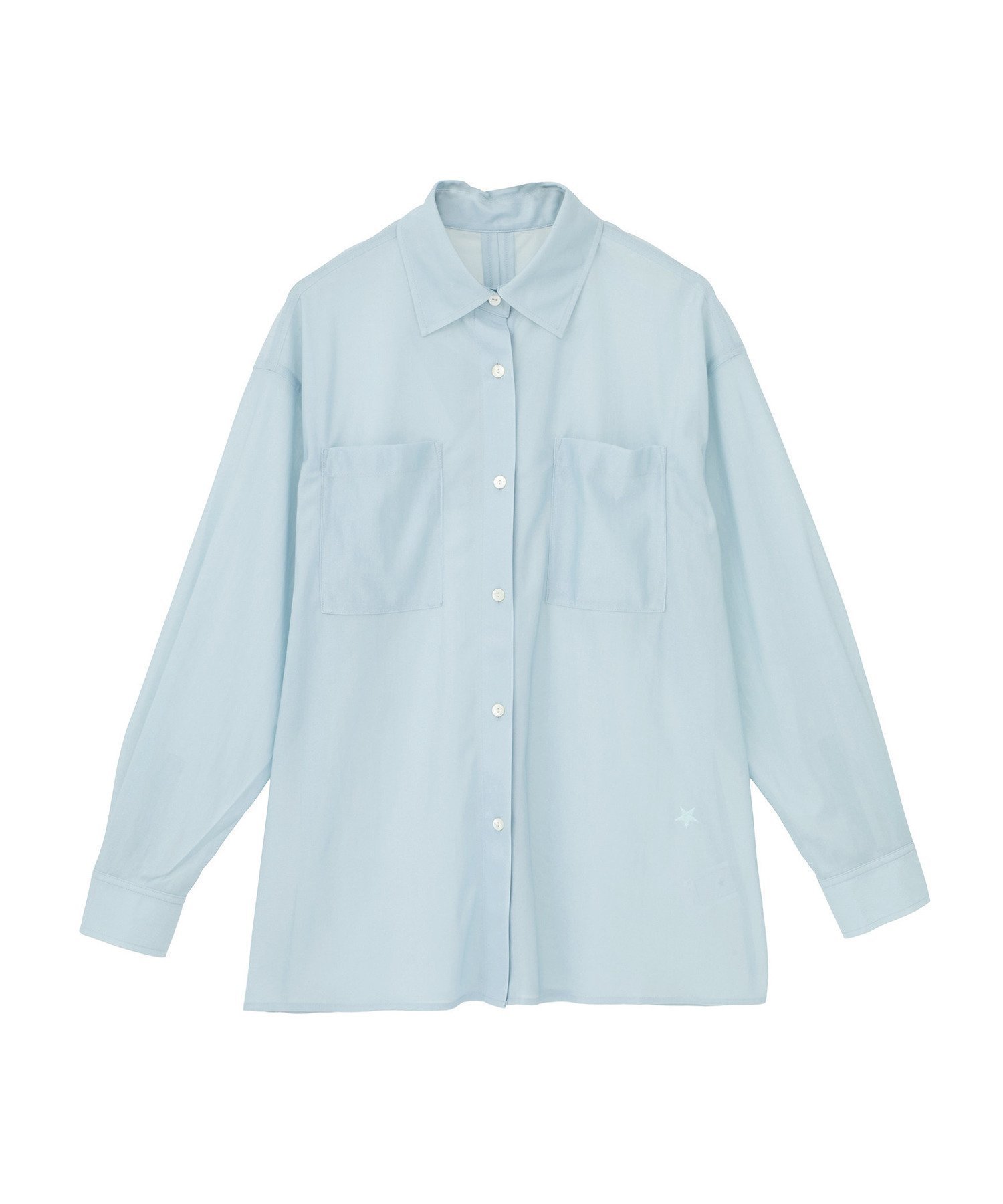 【コンバーストウキョウ/CONVERSE TOKYO】のSTAR PATCH GLITTER SHEER SHIRT インテリア・キッズ・メンズ・レディースファッション・服の通販 founy(ファニー) 　ファッション　Fashion　レディースファッション　Fashion for Women　トップス・カットソー　Cut & Sew Tops　シャツ・ブラウス・オフィスカジュアル　Elegant Blouses & Button-Ups　おすすめ　Recommended / Our Picks　インナー　Innerwear　カーゴパンツ　Cargo Pants, Utility Pants　カーディガン　Cardigan, Knitwear　シアー　Sheer, See-Through　ジャケット　Jacket, Outerwear　スリット　Slit, Slit Detail　タンク　Tank Top, Sleeveless Top　デニム　Denim, Jeans Material　トレンド　Trend, Trending Now　パッチ　Patch, Appliqué　リラックス　Relax, Relaxed Fit　ロング　Long, Long-Length　エレガント 上品　Elegant　羽織　Haori, Light Jacket　ブルー|ID: prp329100004866019 ipo3291000000036219938