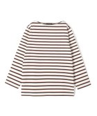 【トゥモローランド/TOMORROWLAND】のLe minor Mariniere ボートネックプルオーバー 人気、トレンドファッション・服の通販 founy(ファニー) ファッション Fashion レディースファッション Fashion for Women トップス・カットソー Cut & Sew Tops カジュアルプルオーバー・ニットトップス Pullovers & Knit Tops / Casual Pullovers おすすめ Recommended / Our Picks カットソー Cut and Sewn Top スリット Slit, Slit Detail フランス France, French ボーダー Border, Stripe リラックス Relax, Relaxed Fit thumbnail 46 ブラウン系|ID: prp329100004866022 ipo3291000000036219945