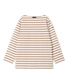 【トゥモローランド/TOMORROWLAND】のLe minor Mariniere ボートネックプルオーバー 人気、トレンドファッション・服の通販 founy(ファニー) ファッション Fashion レディースファッション Fashion for Women トップス・カットソー Cut & Sew Tops カジュアルプルオーバー・ニットトップス Pullovers & Knit Tops / Casual Pullovers おすすめ Recommended / Our Picks カットソー Cut and Sewn Top スリット Slit, Slit Detail フランス France, French ボーダー Border, Stripe リラックス Relax, Relaxed Fit thumbnail 44 ベージュ系|ID: prp329100004866022 ipo3291000000036219946