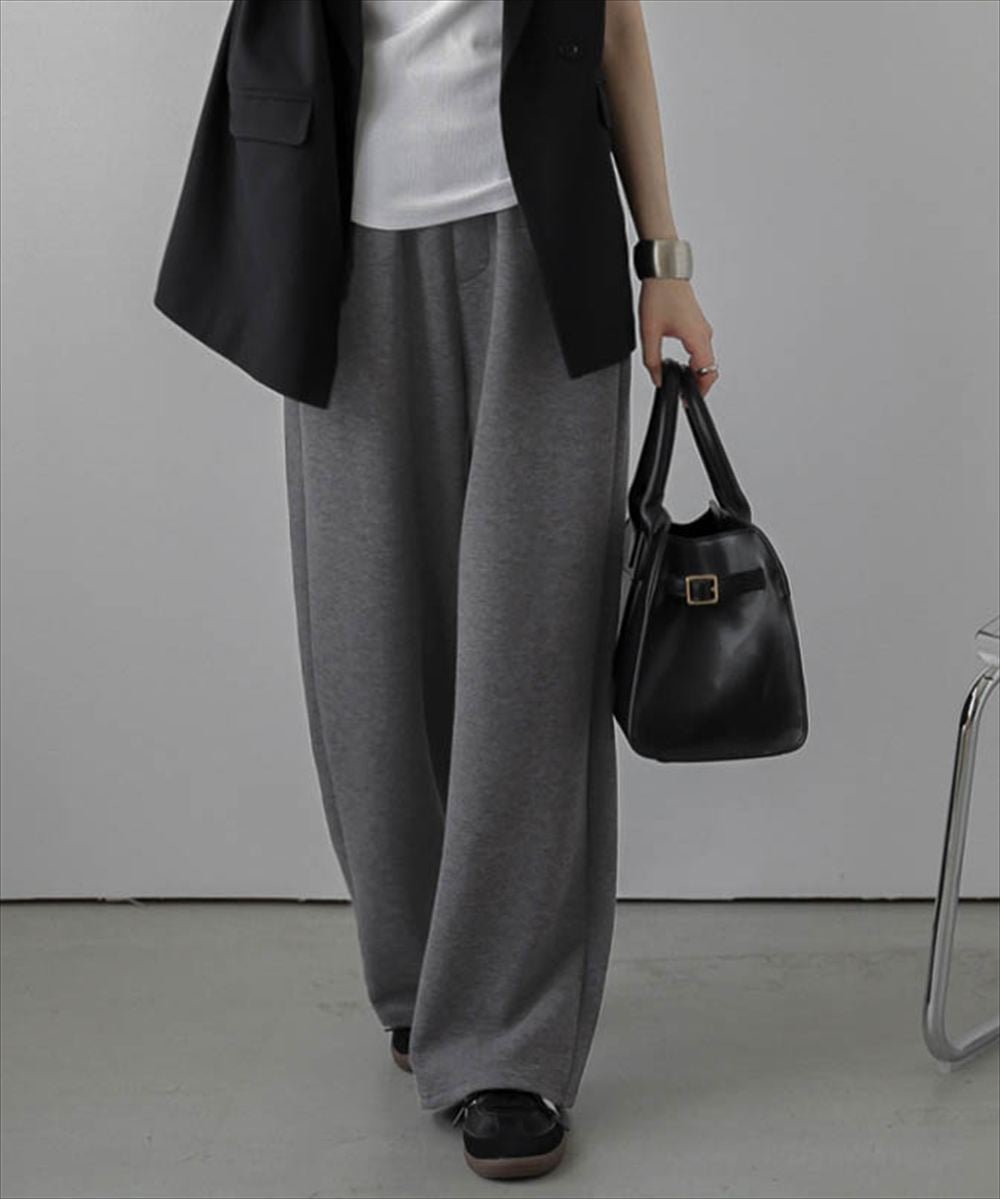 【ラジュール/Lajour】のポンチストレートパンツ インテリア・キッズ・メンズ・レディースファッション・服の通販 founy(ファニー) 　ファッション　Fashion　レディースファッション　Fashion for Women　パンツ　Pants & Trousers　とろみ　Fluid, Flowy Fabric　ストレッチ　Stretch, Stretchy Fabric　ストレート　Straight, Straight Cut　ワイド　Wide, Wide Fit　エレガント 上品　Elegant　旅行　Travel　チャコール|ID: prp329100004866023 ipo3291000000036219956