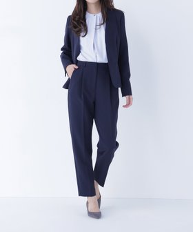 【ナチュラル ビューティー ベーシック/NATURAL BEAUTY BASIC】のダブルクロスストレッチ SETUP テーパードパンツ 人気、トレンドファッション・服の通販 founy(ファニー) ファッション Fashion レディースファッション Fashion for Women セットアップ Matching Sets レディースパンツ・ボトムス Pants & Trousers / Bottoms おすすめ Recommended / Our Picks ジャケット Jacket, Outerwear ストレッチ Stretch, Stretchy Fabric スーツ Suit, Formalwear センター Center, Center Line ダブル Double, Double-Breasted フロント Front, Front Design エレガント 上品 Elegant |ID:prp329100004866027