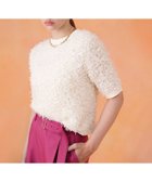 【アナイ/ANAYI】のチュールツイード プルオーバー 人気、トレンドファッション・服の通販 founy(ファニー) ファッション Fashion レディースファッション Fashion for Women トップス・カットソー Cut & Sew Tops カジュアルプルオーバー・ニットトップス Pullovers & Knit Tops / Casual Pullovers グラデーション Gradient, Ombre スマート Smart, Elegant チュール Tulip, Tulip Motif 半袖 Short Sleeve, Half Sleeve メタル Metal, Metal Parts A/W・秋冬 Autumn/Winter 再入荷 Restock / Back in Stock thumbnail white|ID: prp329100004866037 ipo3291000000036220030