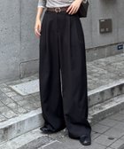 【コロニートゥーワンスリーナイン/COLONY 2139】の【PIKO企画/新色追加】2タックワイドパンツ 人気、トレンドファッション・服の通販 founy(ファニー) ファッション Fashion レディースファッション Fashion for Women パンツ Pants & Trousers ウェーブ Wavy Pattern 厚底 Platform Shoes シューズ Shoes, Footwear スニーカー Sneakers, Trainers フラット Flat, Flat Shoes ワイド Wide, Wide Fit 再入荷 Restock / Back in Stock thumbnail ブラック|ID: prp329100004866038 ipo3291000000036220036