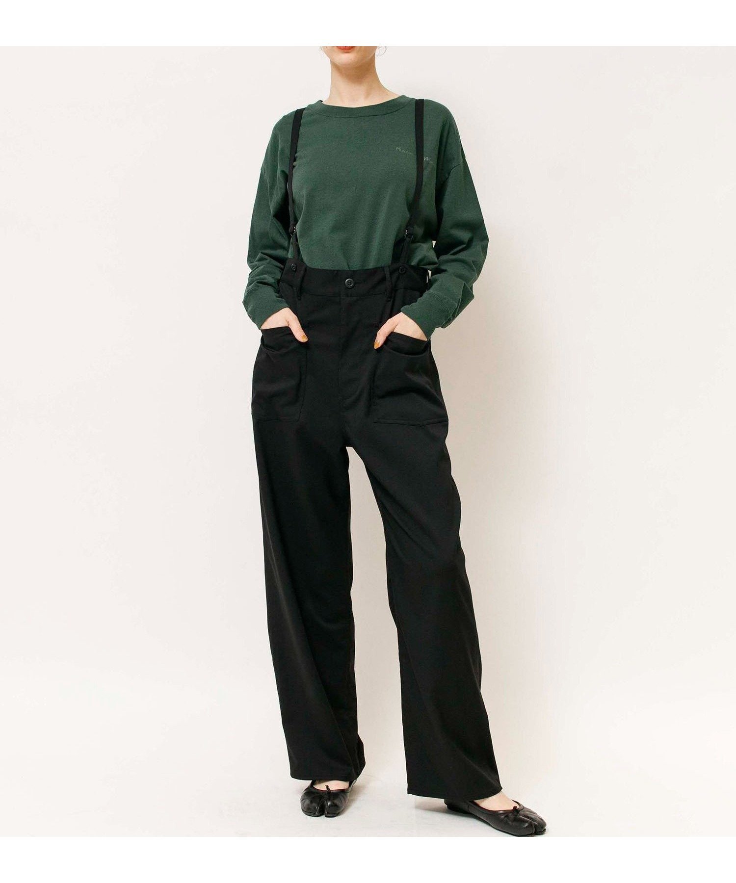 【ジョンブルプライベートラボ/Johnbull Private labo】の37.5 Technology アーミーサスペンダーパンツ インテリア・キッズ・メンズ・レディースファッション・服の通販 founy(ファニー) 　ファッション　Fashion　レディースファッション　Fashion for Women　パンツ　Pants & Trousers　カーゴパンツ　Cargo Pants, Utility Pants　抗菌　Antibacterial, Bacteria-Resistant　サスペンダー　Suspenders, Braces　ストレッチ　Stretch, Stretchy Fabric　ストレート　Straight, Straight Cut　デニム　Denim, Jeans Material　プリント　Print, Printed Pattern　ポケット　Pocket, Pocket Detail　ワイド　Wide, Wide Fit　ワンポイント　One Point, Statement Accent　エレガント 上品　Elegant　ブラック|ID: prp329100004866045 ipo3291000000036220080