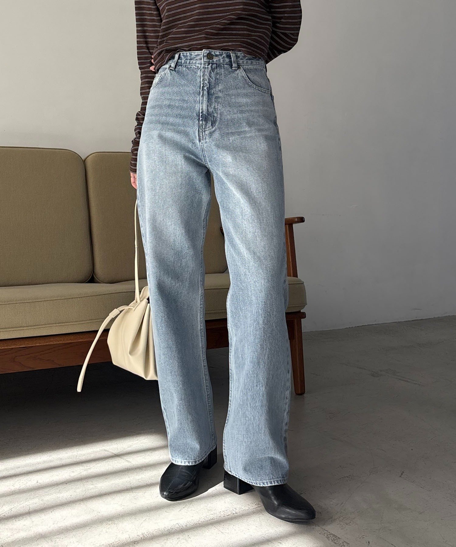 【カプリシューレマージュ/CAPRICIEUX LEMAGE】の【新色/人気アイテムがアップグレード】13ozハイウエストストレートデニム 人気、トレンドファッション・服の通販 founy(ファニー) 　ファッション　Fashion　レディースファッション　Fashion for Women　インディゴ　Indigo Denim　インナー　Innerwear　ギャザー　Gathered, Ruffled　シャーリング　Shirring, Ruched　ストレート　Straight, Straight Cut　セットアップ　Set-Up, Coordinated Outfit　デニム　Denim, Jeans Material　パッチ　Patch, Appliqué　ビスチェ　Bustier, Corset Top　フリル　Frill, Ruffle　人気　Popular, Best Seller　 other-1|ID: prp329100004866052 ipo3291000000036220117