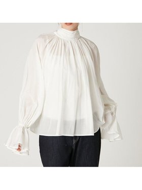 【フレイ アイディー/FRAY I.D】の2wayシアーボウタイブラウス/ウォッシャブル 人気、トレンドファッション・服の通販 founy(ファニー) ファッション Fashion レディースファッション Fashion for Women トップス・カットソー Cut & Sew Tops シャツ・ブラウス・オフィスカジュアル Elegant Blouses & Button-Ups インナー Innerwear ウォッシャブル Machine Washable エレガント 上品 Elegant 春 Spring キャミソール Camisole, Spaghetti Strap Top ギャザー Gathered, Ruffled シンプル Simple, Minimal スマート Smart, Elegant ハイネック High Neck, Mock Neck フェミニン Feminine, Girly |ID:prp329100004866057