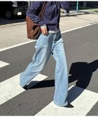 【フレディ&グロスター/FREDY&GLOSTER】の【@sora_522m企画】BASIC STRAIGHT LIGHT DENIM 人気、トレンドファッション・服の通販 founy(ファニー) ファッション Fashion レディースファッション Fashion for Women 春 Spring ストレート Straight, Straight Cut デニム Denim, Jeans Material トレンド Trend, Trending Now 人気 Popular, Best Seller バランス Balance, Style Balance パッチ Patch, Appliqué ルーズ Loose, Oversized S/S・春夏 SS, Spring/Summer, Warm Season おすすめ Recommended / Our Picks 夏 Summer 2026年 2026 thumbnail ブルー|ID: prp329100004866063 ipo3291000000036220175