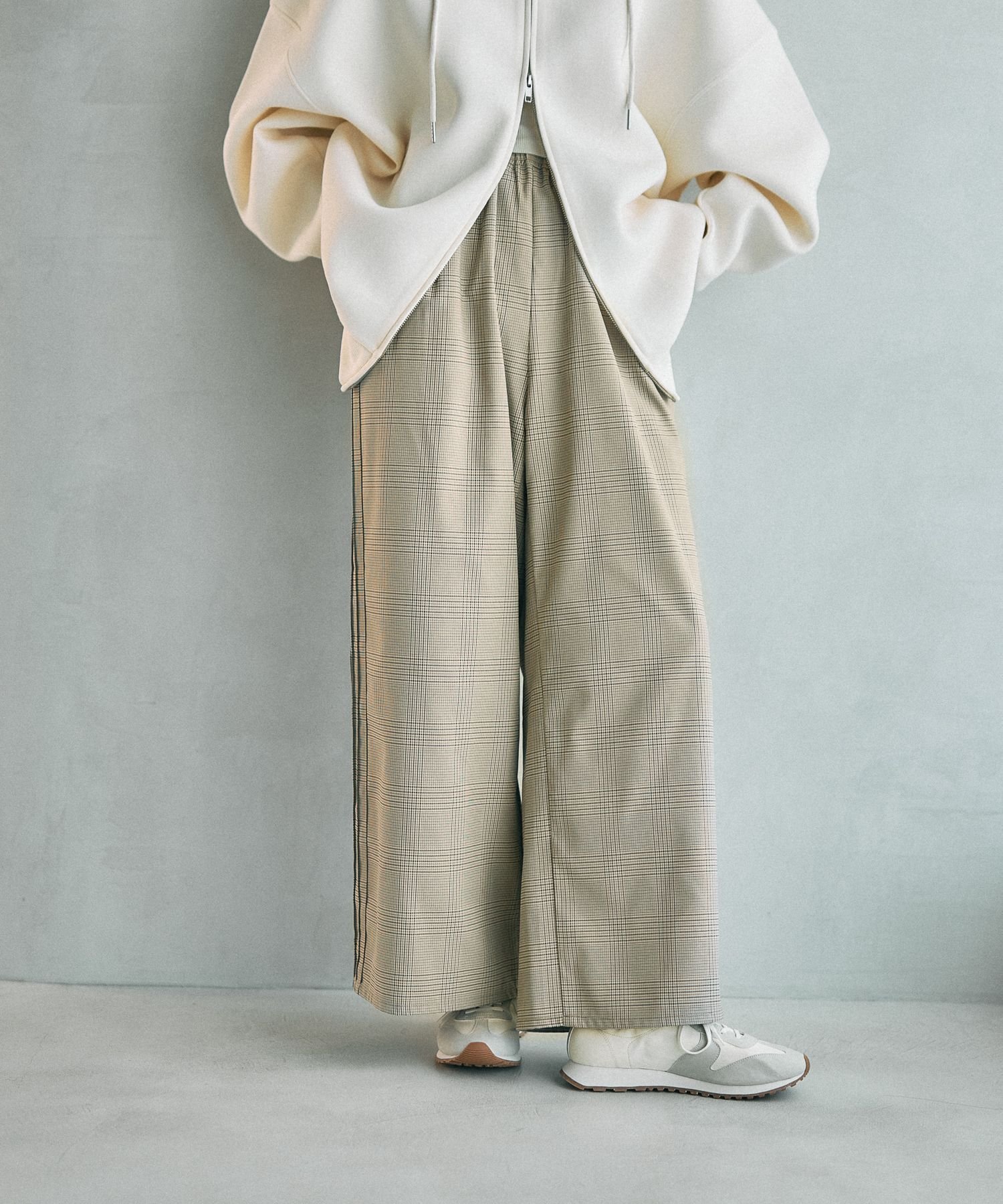 【レプシィム ローリーズファーム/LEPSIM LOWRYS FARM】のデザインイージーパンツ インテリア・キッズ・メンズ・レディースファッション・服の通販 founy(ファニー) 　ファッション　Fashion　レディースファッション　Fashion for Women　パンツ　Pants & Trousers　おすすめ　Recommended / Our Picks　シンプル　Simple, Minimal　ジャケット　Jacket, Outerwear　セットアップ　Set-Up, Coordinated Outfit　チェック50|ID: prp329100004866065 ipo3291000000036220201