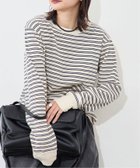 【ジャーナルスタンダード/JOURNAL STANDARD】のワッフルボーダープルオーバー 人気、トレンドファッション・服の通販 founy(ファニー) ファッション Fashion レディースファッション Fashion for Women トップス・カットソー Cut & Sew Tops カジュアルプルオーバー・ニットトップス Pullovers & Knit Tops / Casual Pullovers ルーズ Loose, Oversized 定番 Standard, Basic Item thumbnail ホワイト B|ID: prp329100004866076 ipo3291000000036220285