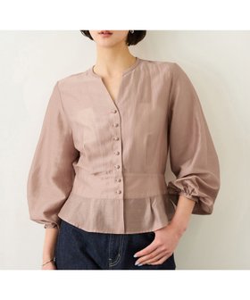 【ロペ/ROPE'】のカールマイヤーウエストタックペプラムブラウス/イージーケア 人気、トレンドファッション・服の通販 founy(ファニー) ファッション Fashion レディースファッション Fashion for Women トップス・カットソー Cut & Sew Tops シャツ・ブラウス・オフィスカジュアル Elegant Blouses & Button-Ups シアー Sheer, See-Through シャーリング Shirring, Ruched タイトスカート Pencil Skirt, Tight Skirt ダウン Down, Puffer デニム Denim, Jeans Material なめらか Smooth, Silky Texture フェミニン Feminine, Girly フレア Flare, Flared ペプラム Peplum, Flared Hem ポケット Pocket, Pocket Detail ワイド Wide, Wide Fit おすすめ Recommended / Our Picks エレガント 上品 Elegant |ID:prp329100004866078