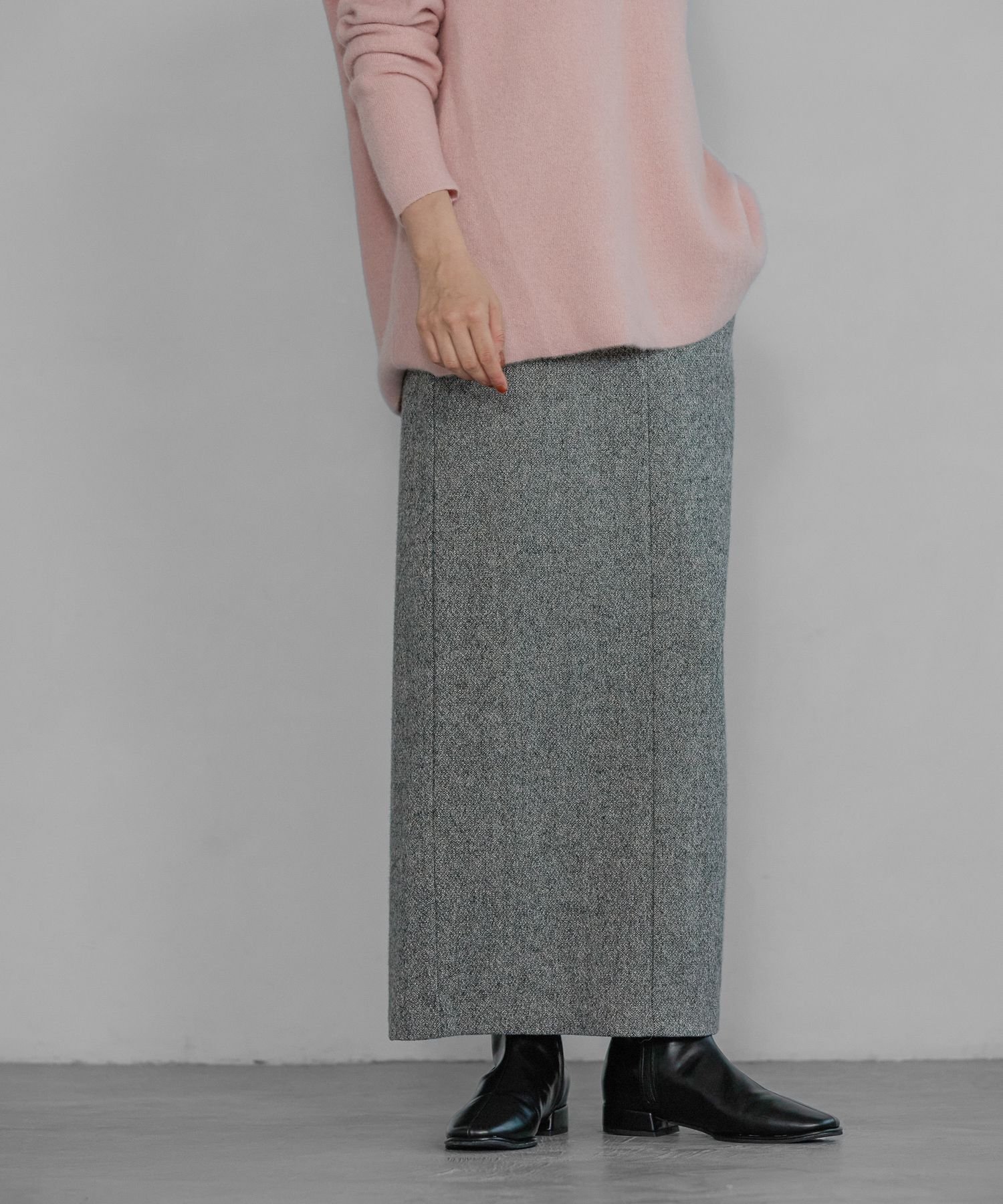 【アパートバイローリーズ/apart by lowrys】のシモーネラメツイードスカート インテリア・キッズ・メンズ・レディースファッション・服の通販 founy(ファニー) 　ファッション　Fashion　レディースファッション　Fashion for Women　スカート　Skirts　カットソー　Cut and Sewn Top　ジャケット　Jacket, Outerwear　スリット　Slit, Slit Detail　セットアップ　Set-Up, Coordinated Outfit　ツイード　Twill, Twill Weave　ミックス　Mix, Mixed Style　エレガント 上品　Elegant　冬　Winter / This Winter　秋　Autumn　グレー10|ID: prp329100004866079 ipo3291000000036220296