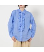【ユナイテッドアローズ/UNITED ARROWS】のラミー ラッフルフリル ブラウス 人気、トレンドファッション・服の通販 founy(ファニー) ファッション Fashion レディースファッション Fashion for Women トップス・カットソー Cut & Sew Tops シャツ・ブラウス・オフィスカジュアル Elegant Blouses & Button-Ups シアー Sheer, See-Through タンク Tank Top, Sleeveless Top デニム Denim, Jeans Material ノースリーブ Sleeveless, No-Sleeve フリル Frill, Ruffle アウトレット Outlet / Clearance おすすめ Recommended / Our Picks thumbnail LT.BLUE|ID: prp329100004866084 ipo3291000000036220315