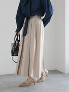 【テチチ/Te chichi】のダブルタックフレアスカート ライトベージュ|ID: prp329100004866085 ipo3291000000036220320