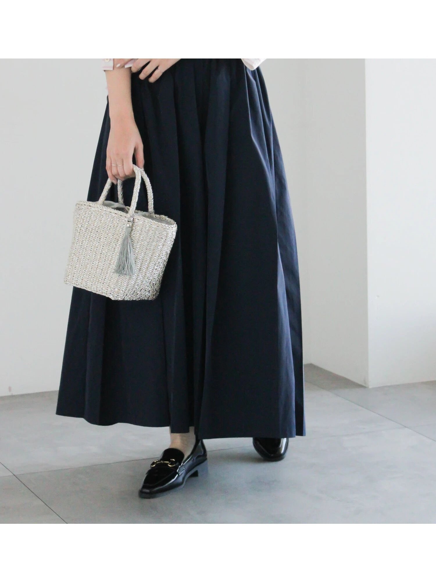 【テチチ/Te chichi】のダブルタックフレアスカート インテリア・キッズ・メンズ・レディースファッション・服の通販 founy(ファニー) 　ファッション　Fashion　レディースファッション　Fashion for Women　スカート　Skirts　Aライン・フレアスカート　A-Line & Flared Skirts　バランス　Balance, Style Balance　エレガント 上品　Elegant　ネイビー|ID: prp329100004866085 ipo3291000000036220322