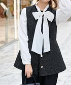 【ラナン/Ranan】のペプラムツイードジレ ブラック|ID: prp329100004866086 ipo3291000000036265761