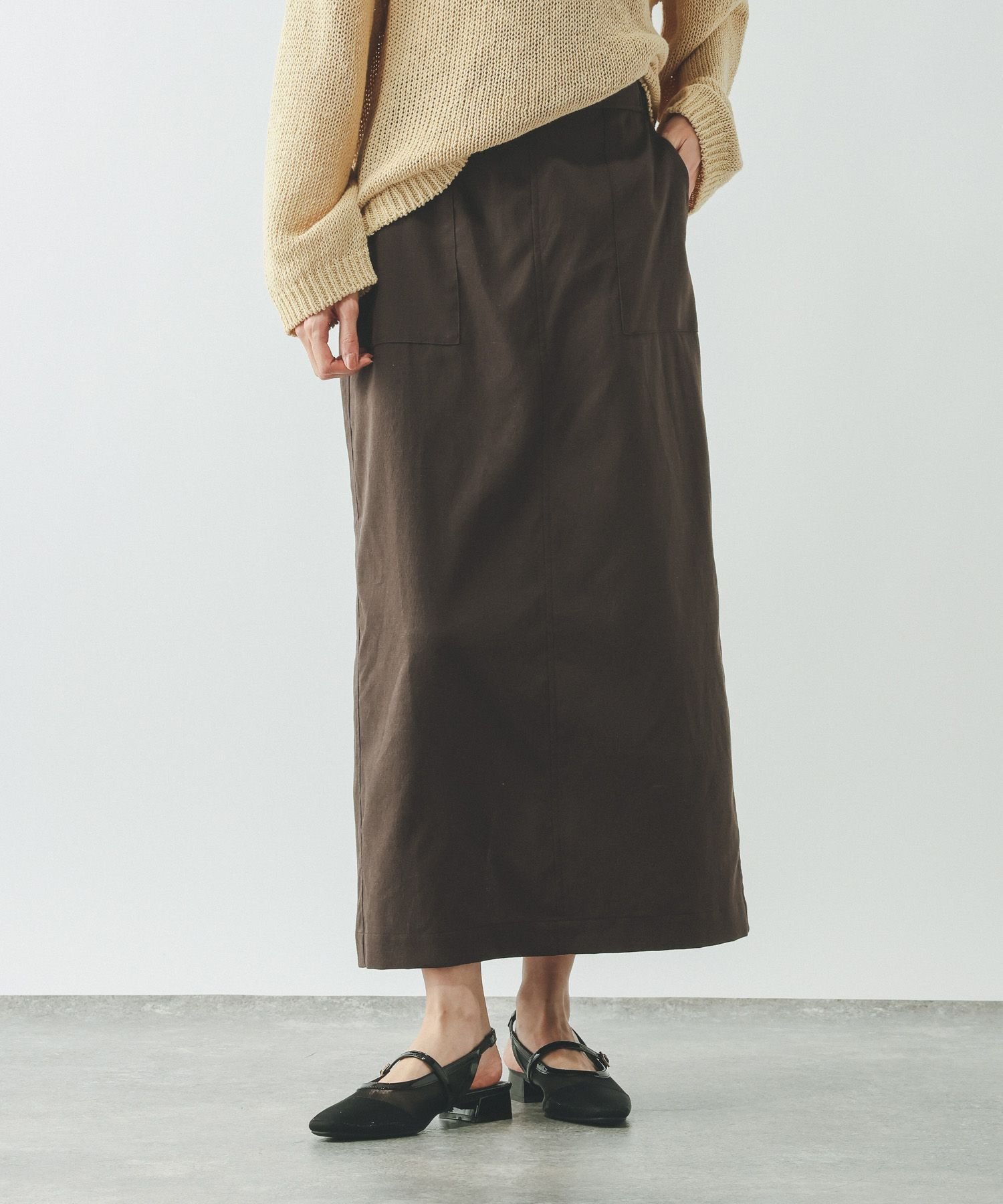 【グローバルワーク/GLOBAL WORK】のイージーケアリネンIラインスカート/636496 インテリア・キッズ・メンズ・レディースファッション・服の通販 founy(ファニー) ファッション Fashion レディースファッション Fashion for Women スカート Skirts アクセサリー Fashion Accessories 春 Spring カットソー Cut and Sewn Top ギャザー Gathered, Ruffled ジャケット Jacket, Outerwear ストレッチ Stretch, Stretchy Fabric スリット Slit, Slit Detail パッチ Patch, Appliqué フェミニン Feminine, Girly フロント Front, Front Design ポケット Pocket, Pocket Detail 羽織 Haori, Light Jacket ミックス Mix, Mixed Style リネン Linen, Linen Fabric 楽ちん Easy Fit, Comfortable S/S・春夏 SS, Spring/Summer, Warm Season おすすめ Recommended / Our Picks 夏 Summer ブラウン58|ID: prp329100004866090 ipo3291000000036220348