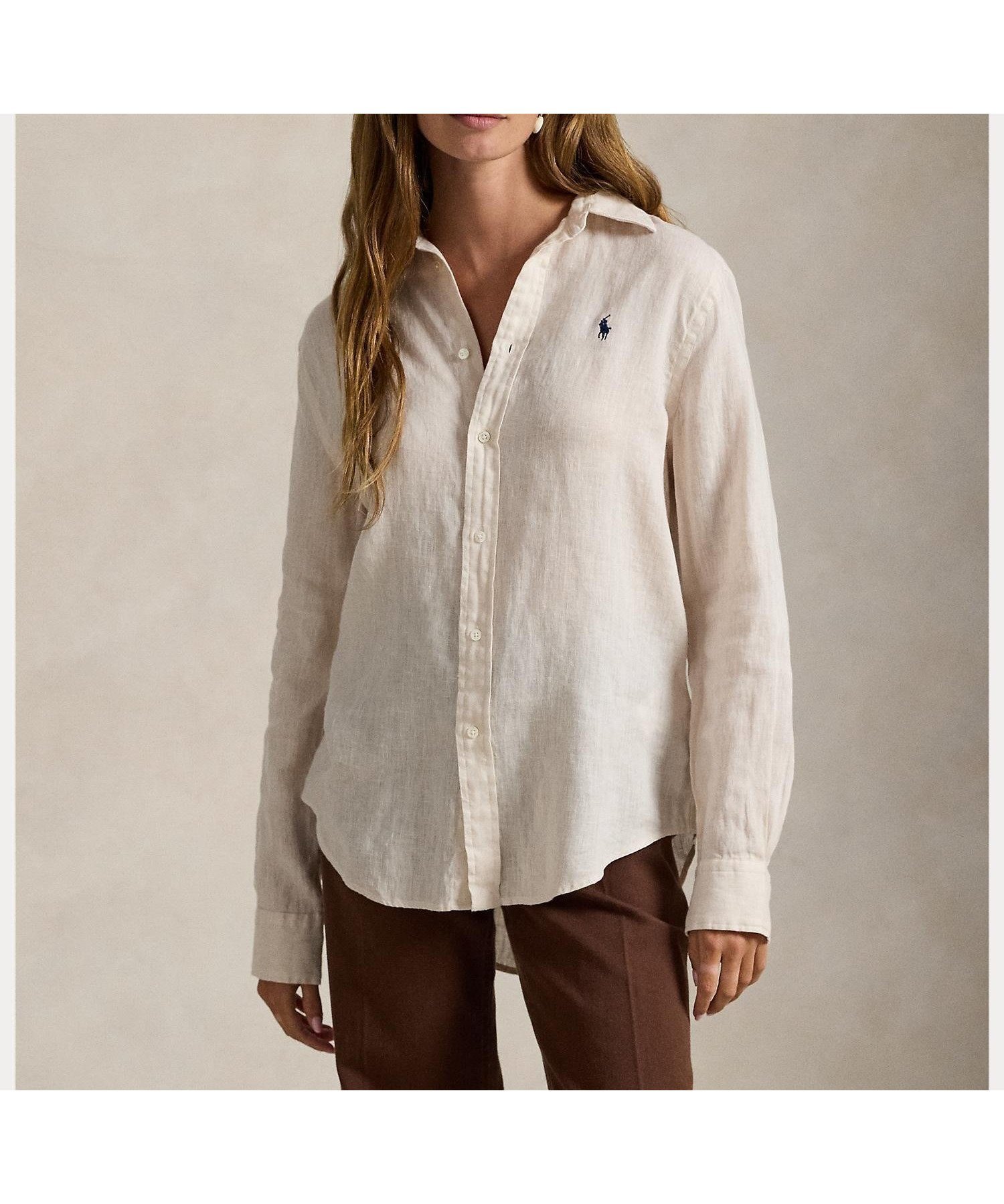 【ラルフローレン/RALPH LAUREN】のクラシック フィット リネン シャツ 人気、トレンドファッション・服の通販 founy(ファニー) 　ファッション　Fashion　レディースファッション　Fashion for Women　トップス・カットソー　Cut & Sew Tops　シャツ・ブラウス・オフィスカジュアル　Elegant Blouses & Button-Ups　インド　Indian Textile　カフス　Cuff Design　クラシック　Classic, Timeless Style　ストレート　Straight, Straight Cut　フィット　Fit, Slim Fit　プリーツ　Pleats, Pleated　ボックス　Boxy, Box Shape　ヨーク　Yoke, Yoke Design　ラウンド　Round, Round Neck　リネン　Linen, Linen Fabric　長袖　Long Sleeve, Full Sleeve　 other-1|ID: prp329100004866091 ipo3291000000036220349