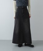 【センスオブプレイス/SENSE OF PLACE by URBAN RESEARCH】のセミフレアデニムスカート ブラック|ID: prp329100004866093 ipo3291000000036220361