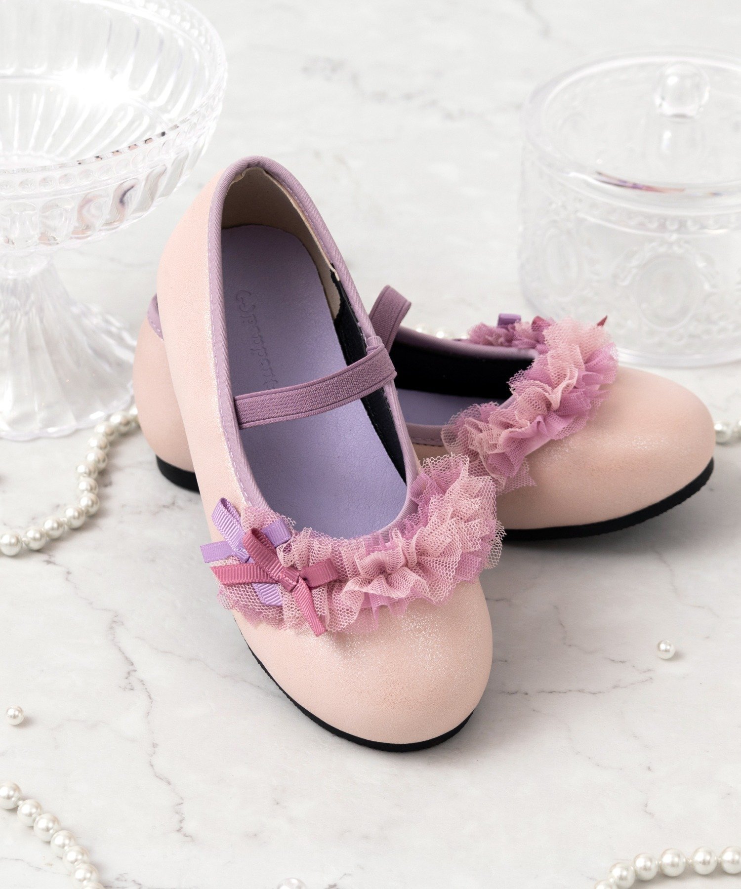 【パンパンテュテュ/panpantutu / KIDS】のバレエシューズ/リボンパレード インテリア・キッズ・メンズ・レディースファッション・服の通販 founy(ファニー) 　ファッション　Fashion　キッズファッション　Fashion for Kids　おすすめ　Recommended / Our Picks　シューズ　Shoes, Footwear　セレモニー　Ceremony　バレエ　Ballet, Ballet Style　モチーフ　Motif, Design Theme　リボン　Ribbon, Bow　入学式　Entrance Ceremony　結婚式　Wedding　シルキーピンク|ID: prp329100004866252 ipo3291000000036228653