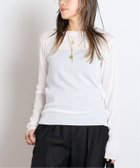 【エーピーストゥディオ/AP STUDIO】の*TOTAN シアーTシャツ 人気、トレンドファッション・服の通販 founy(ファニー) ファッション Fashion レディースファッション Fashion for Women トップス・カットソー Cut & Sew Tops シャツ・ブラウス・オフィスカジュアル Elegant Blouses & Button-Ups ロングTシャツ・Tシャツ Longline T-Shirts & Tees おすすめ Recommended / Our Picks インナー Innerwear シアー Sheer, See-Through シンプル Simple, Minimal スマート Smart, Elegant モダン Modern, Contemporary 羽織 Haori, Light Jacket thumbnail ホワイト|ID: prp329100004866255 ipo3291000000036228839