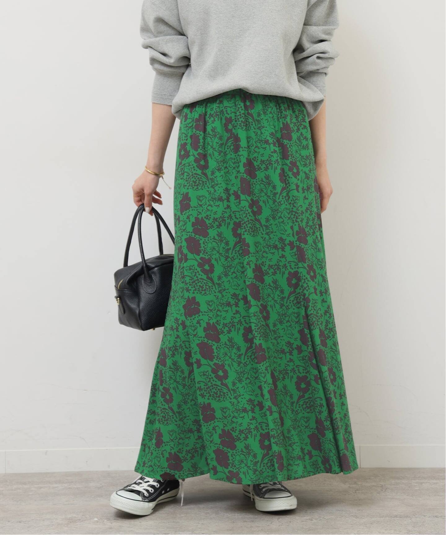 【ジャーナルスタンダード レリューム/JOURNAL STANDARD relume】の《WEB限定追加》レトロフラワープリントマーメイドスカート 人気、トレンドファッション・服の通販 founy(ファニー) 　ファッション　Fashion　レディースファッション　Fashion for Women　スカート　Skirts　2025年　2025　2025-2026秋冬・A/W　Autumn/Winter 2025–26 AW25–26　とろみ　Fluid, Flowy Fabric　ドット　Polka Dot, Dot Pattern　フラワー　Flower, Floral　プリント　Print, Printed Pattern　マーメイド　Mermaid, Fishtail Silhouette　手描き　Hand-Drawn, Illustrated　 other-1|ID: prp329100004866262 ipo3291000000036229066