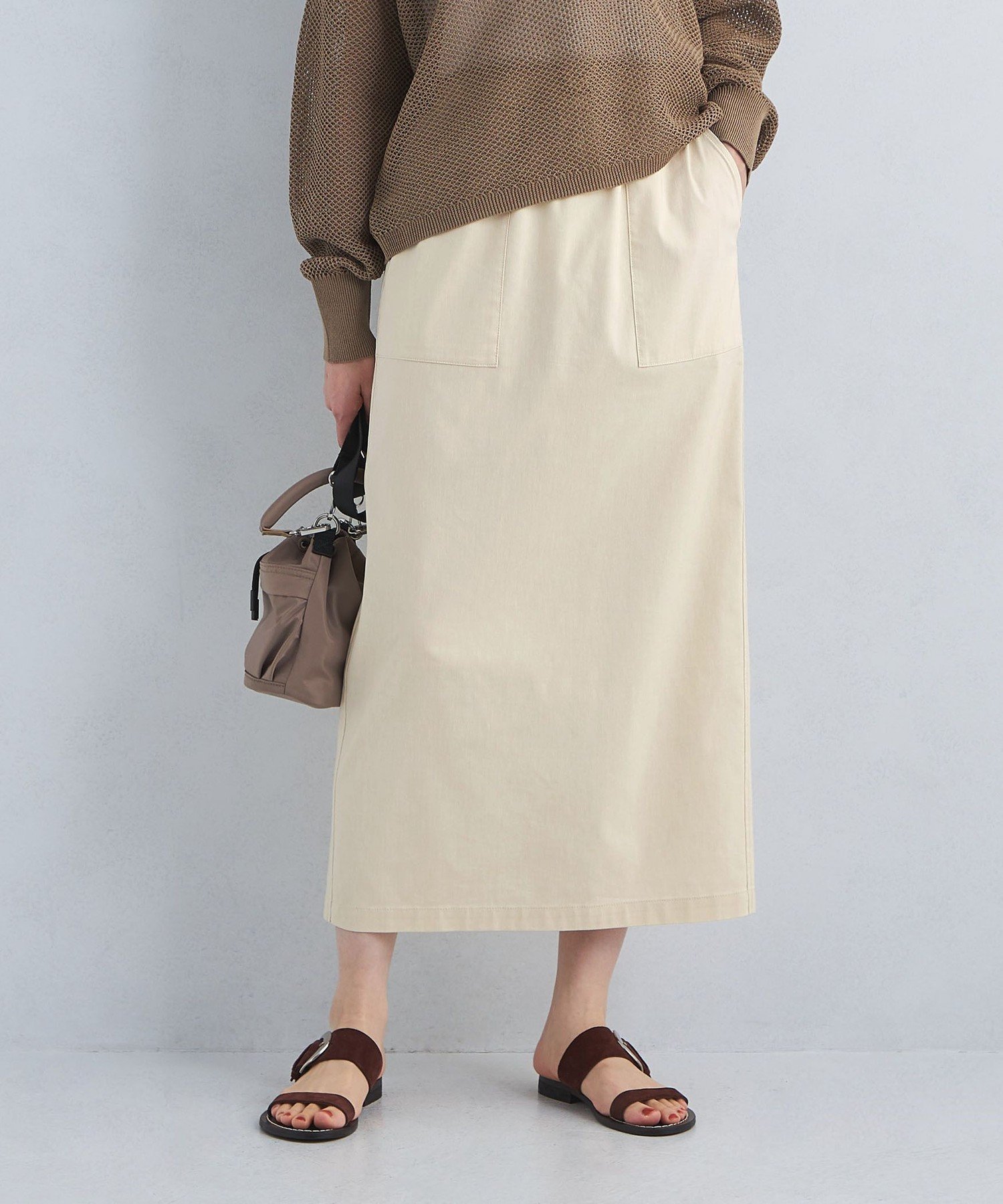 【ユナイテッドアローズ/UNITED ARROWS】のsize SHORT/TALLあり オルマイ LI/MIX タイト スカート インテリア・キッズ・メンズ・レディースファッション・服の通販 founy(ファニー) 　ファッション　Fashion　レディースファッション　Fashion for Women　スカート　Skirts　春　Spring　コンパクト　Compact, Small Size　吸水　Absorbent, Quick-Dry　ストレッチ　Stretch, Stretchy Fabric　ストレート　Straight, Straight Cut　フィット　Fit, Slim Fit　ポケット　Pocket, Pocket Detail　S/S・春夏　SS, Spring/Summer, Warm Season　アウトレット　Outlet / Clearance　おすすめ　Recommended / Our Picks　夏　Summer　OFF WHITE|ID: prp329100004866263 ipo3291000000036229094