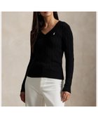 【ラルフローレン/RALPH LAUREN】のケーブルニット コットン Vネック セーター 人気、トレンドファッション・服の通販 founy(ファニー) ファッション Fashion レディースファッション Fashion for Women トップス・カットソー Cut & Sew Tops ニット Knit Tops & Sweaters Vネックトップス V-Neck Tops / V-Cut Neckline Shirts カフス Cuff Design クラシック Classic, Timeless Style スリム Slim, Slim Fit セーター Sweater, Knitwear フィット Fit, Slim Fit リブニット Rib Knit, Ribbed Knit 長袖 Long Sleeve, Full Sleeve thumbnail 001ブラック|ID: prp329100004866264 ipo3291000000036229158