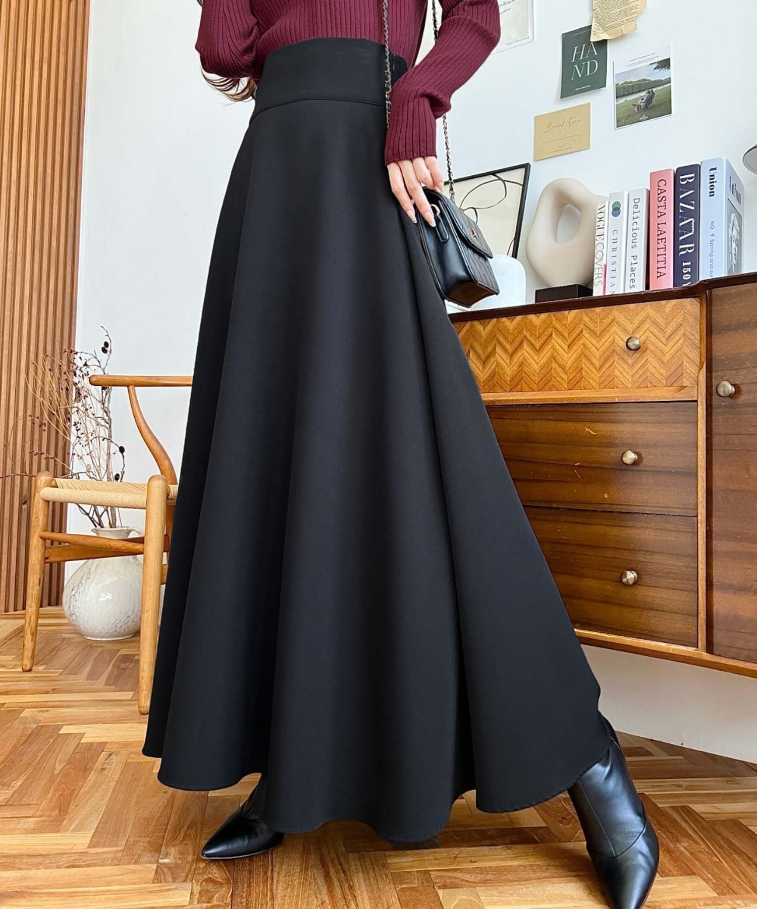 【モーメントプラス/moment+ / MEN】のハイウエストボリュームフレアスカート 人気、トレンドファッション・服の通販 founy(ファニー) 　ファッション　Fashion　メンズファッション　Fashion for Men　クロップド　Cropped, Short Length　ショート　Short, Short Length　シンプル　Simple, Minimal　ジョーゼット　Georgette, Semi-Sheer Fabric　とろみ　Fluid, Flowy Fabric　トレンド　Trend, Trending Now　フェミニン　Feminine, Girly　フレア　Flare, Flared　ベーシック　Basic, Essential　ポケット　Pocket, Pocket Detail　再入荷　Restock / Back in Stock　プチプライス・低価格　Affordable / Budget Price　おすすめ　Recommended / Our Picks　エレガント 上品　Elegant　 other-1|ID: prp329100004866265 ipo3291000000036229207