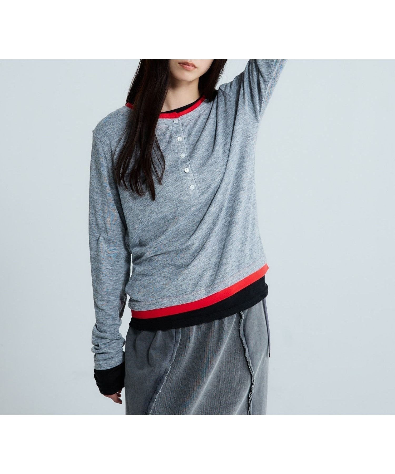 【ジーナシス/JEANASiS】の3カラーレイヤードヘンリー2ピース インテリア・キッズ・メンズ・レディースファッション・服の通販 founy(ファニー) ファッション Fashion レディースファッション Fashion for Women おすすめ Recommended / Our Picks インナー Innerwear カットソー Cut and Sewn Top ジャケット Jacket, Outerwear スウェット / スエット Sweatshirt, Sweatwear スラックス Slacks, Dress Pants デニム Denim, Jeans Material トレンド Trend, Trending Now ビスチェ Bustier, Corset Top ベスト Vest, Waistcoat ベーシック Basic, Essential ボトム Bottoms, Lower Wear 今季 This Season, Current Season グレー系その他|ID: prp329100004866608 ipo3291000000036247203