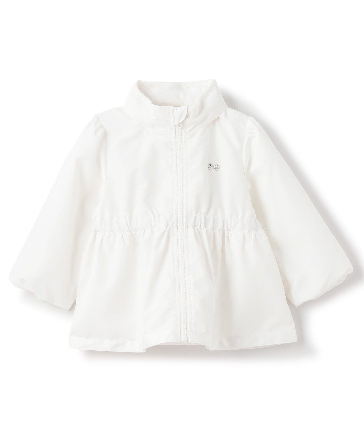 【ナルミヤ オンライン/NARUMIYA ONELINE / KIDS】の【撥水加工】ペプラムウィンブレ インテリア・キッズ・メンズ・レディースファッション・服の通販 founy(ファニー) ファッション Fashion キッズファッション Fashion for Kids ペプラム Peplum, Flared Hem ポケット Pocket, Pocket Detail オフ ホワイト|ID: prp329100004866619 ipo3291000000036247821