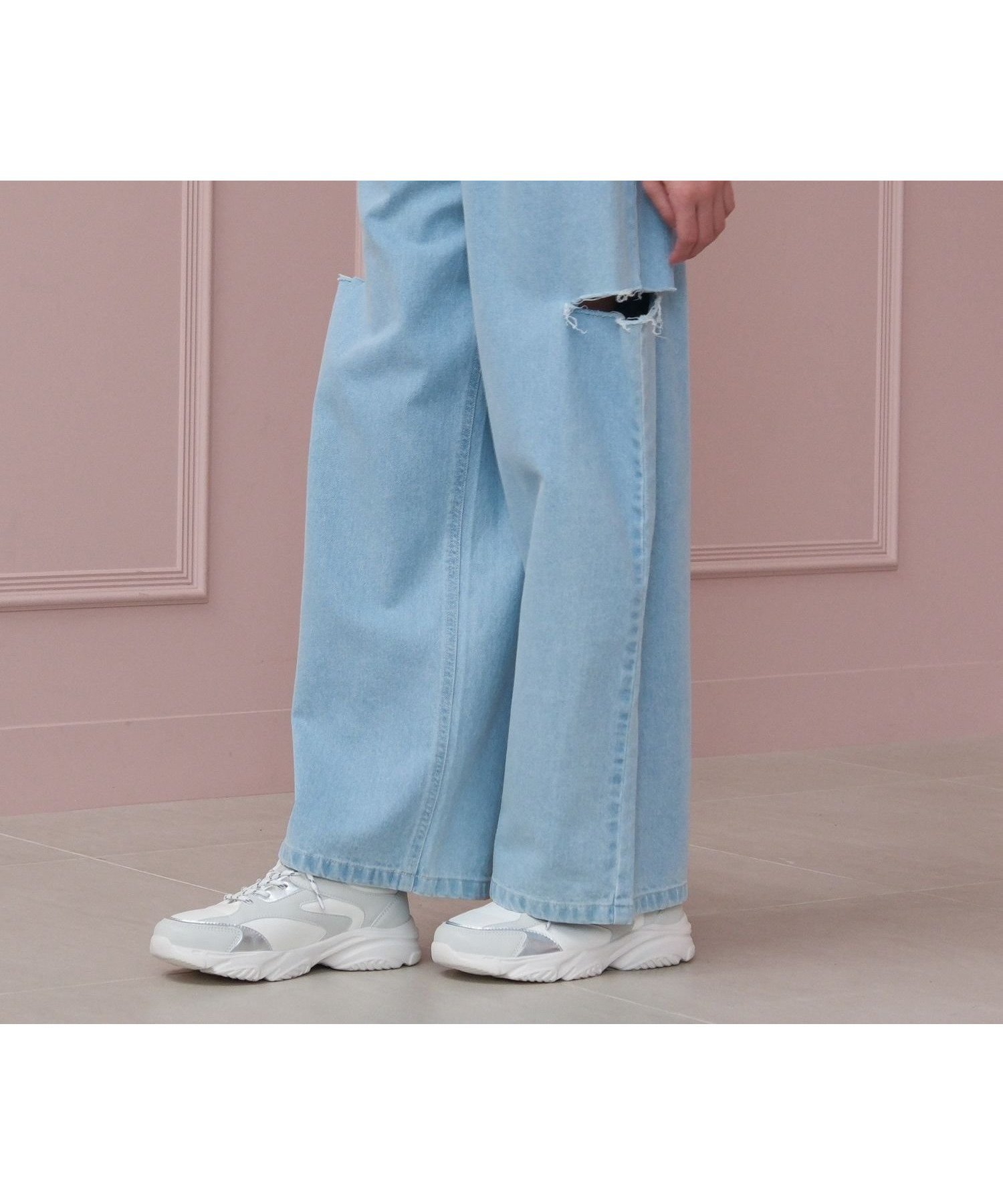 【グローバルワーク/GLOBAL WORK / KIDS】のGOODデニムワイドアソート/キッズ/147408 インテリア・キッズ・メンズ・レディースファッション・服の通販 founy(ファニー) 　ファッション　Fashion　キッズファッション　Fashion for Kids　カットオフ　Cut-Off Design　ケミカル　Chemical, Chemical Wash　シンプル　Simple, Minimal　ダメージ　Distressed, Destroyed　デニム　Denim, Jeans Material　トレンド　Trend, Trending Now　人気　Popular, Best Seller　プリント　Print, Printed Pattern　ポケット　Pocket, Pocket Detail　リボン　Ribbon, Bow　ワイド　Wide, Wide Fit　淡色デニムカットオフ81|ID: prp329100004866623 ipo3291000000036247879