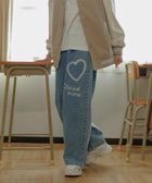 【グローバルワーク/GLOBAL WORK / KIDS】のGOODデニムワイドアソート/キッズ/147408 人気、トレンドファッション・服の通販 founy(ファニー) ファッション Fashion キッズファッション Fashion for Kids カットオフ Cut-Off Design ケミカル Chemical, Chemical Wash シンプル Simple, Minimal ダメージ Distressed, Destroyed デニム Denim, Jeans Material トレンド Trend, Trending Now 人気 Popular, Best Seller プリント Print, Printed Pattern ポケット Pocket, Pocket Detail リボン Ribbon, Bow ワイド Wide, Wide Fit thumbnail スプレーハート87|ID: prp329100004866623 ipo3291000000036247885