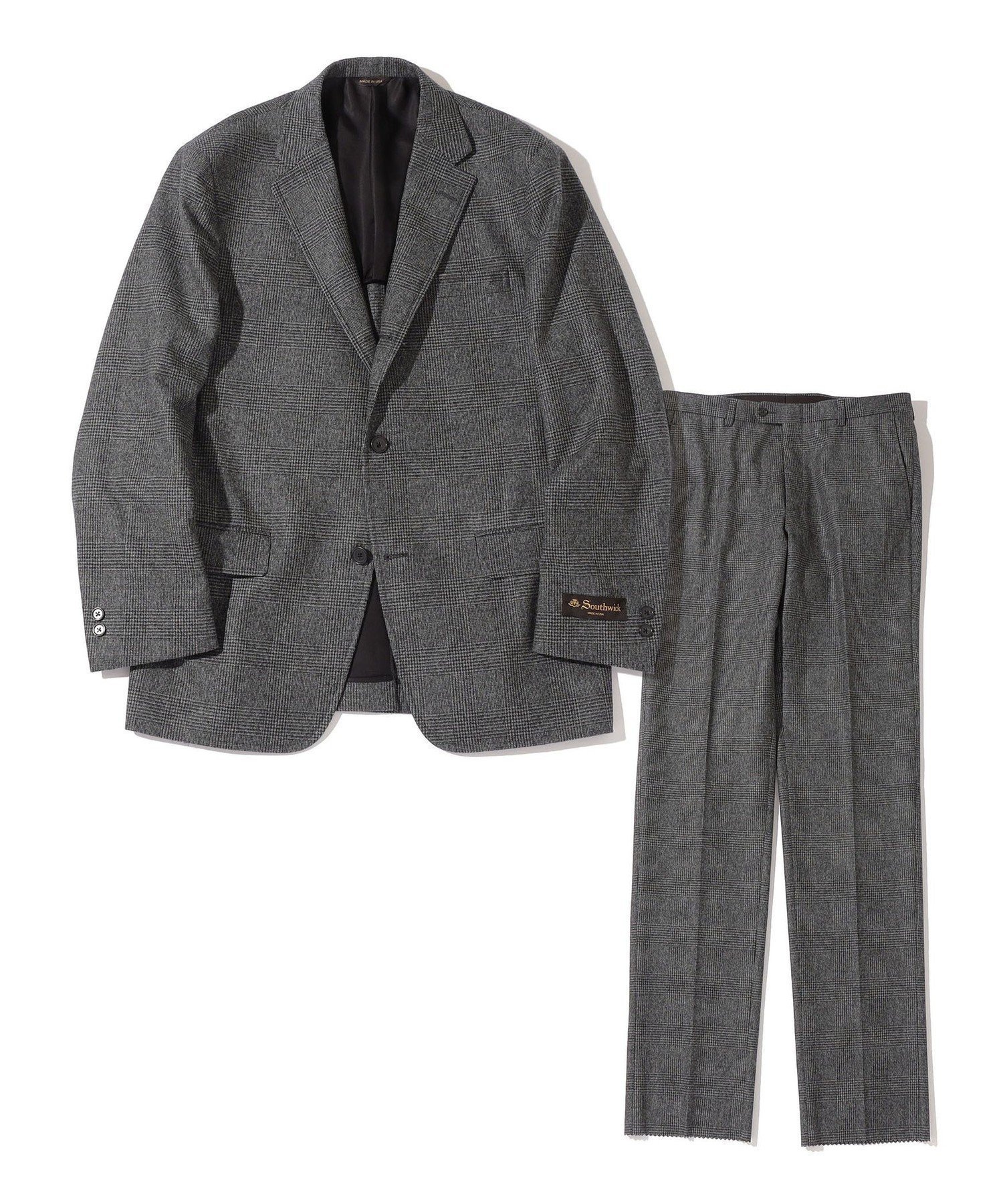 【シップス/SHIPS / MEN】のSouthwick FOX BROTHERS フランネル 3B スーツ インテリア・キッズ・メンズ・レディースファッション・服の通販 founy(ファニー) 　ファッション　Fashion　メンズファッション　Fashion for Men　イタリア　Italy　ショルダー　Shoulder, Shoulder Strap　スーツ　Suit, Formalwear　フラップ　Flap, Flap Pocket　ポケット　Pocket, Pocket Detail　チャコールグレー|ID: prp329100004866629 ipo3291000000036247920