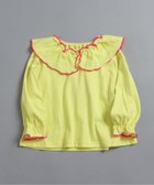 【エフオー オンラインストア/F.O.Online Store / KIDS】のWEB限定 メローフリル衿Tシャツ 人気、トレンドファッション・服の通販 founy(ファニー) ファッション Fashion キッズファッション Fashion for Kids 人気 Popular, Best Seller 長袖 Long Sleeve, Full Sleeve thumbnail ライム|ID: prp329100004866634 ipo3291000000036247942