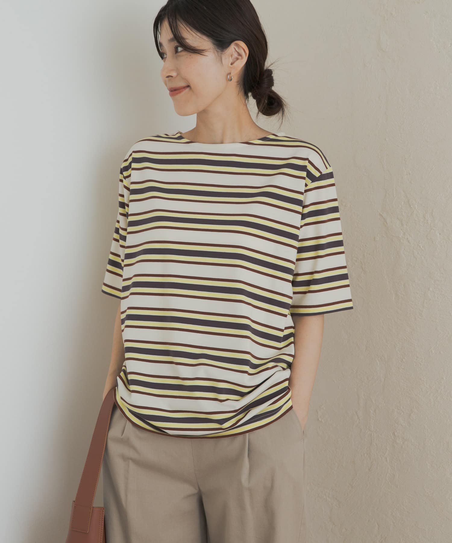 【アーバンリサーチ ドアーズ/URBAN RESEARCH DOORS】のマルチボーダーTシャツ 人気、トレンドファッション・服の通販 founy(ファニー) ファッション Fashion レディースファッション Fashion for Women トップス・カットソー Cut & Sew Tops シャツ・ブラウス・オフィスカジュアル Elegant Blouses & Button-Ups ロングTシャツ・Tシャツ Longline T-Shirts & Tees 2025年 2025 2025春夏・S/S Spring/Summer 2025 SS25 インナー Innerwear サロペット Overalls, Salopette シンプル Simple, Minimal ボトム Bottoms, Lower Wear ボーダー Border, Stripe 夏 Summer S/S・春夏 SS, Spring/Summer, Warm Season other-1|ID: prp329100004866651 ipo3291000000036248075