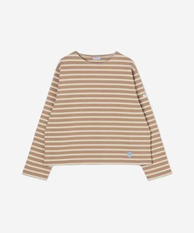 【ビショップ/Bshop】のコットンロード クルーネックTシャツ WOMEN 人気、トレンドファッション・服の通販 founy(ファニー) ファッション Fashion レディースファッション Fashion for Women トップス・カットソー Cut & Sew Tops シャツ・ブラウス・オフィスカジュアル Elegant Blouses & Button-Ups ロングTシャツ・Tシャツ Longline T-Shirts & Tees カットソー Cut and Sewn Top 軽量 Lightweight, Ultra Light 長袖 Long Sleeve, Full Sleeve フランス France, French フロント Front, Front Design ボーダー Border, Stripe |ID:prp329100004866653