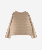 【ビショップ/Bshop】のコットンロード クルーネックTシャツ WOMEN 人気、トレンドファッション・服の通販 founy(ファニー) ファッション Fashion レディースファッション Fashion for Women トップス・カットソー Cut & Sew Tops シャツ・ブラウス・オフィスカジュアル Elegant Blouses & Button-Ups ロングTシャツ・Tシャツ Longline T-Shirts & Tees カットソー Cut and Sewn Top 軽量 Lightweight, Ultra Light 長袖 Long Sleeve, Full Sleeve フランス France, French フロント Front, Front Design ボーダー Border, Stripe thumbnail BEIGE系1|ID: prp329100004866653 ipo3291000000036248104