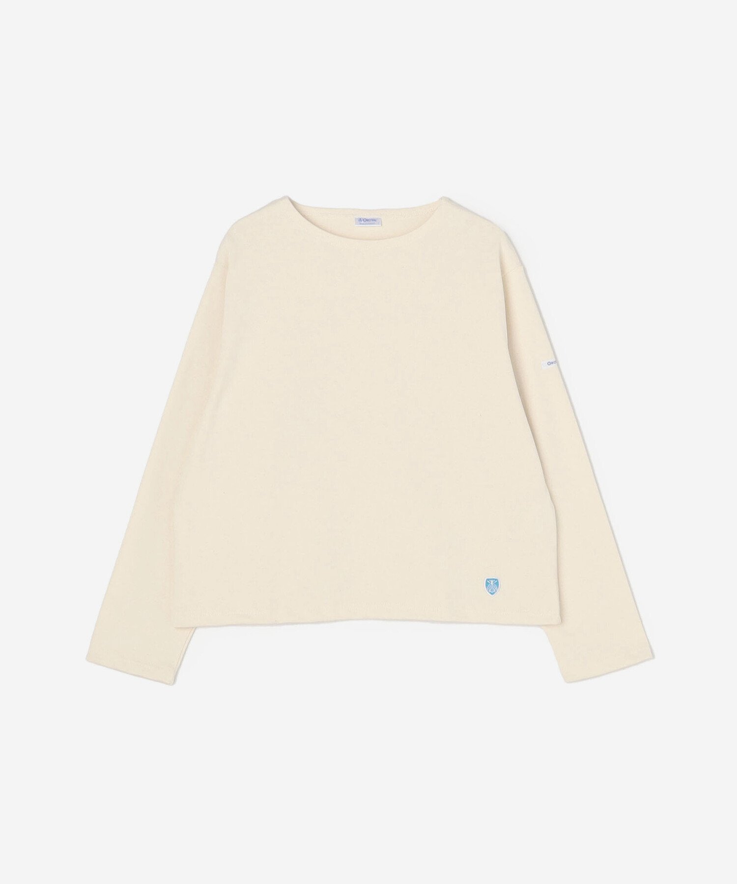 【ビショップ/Bshop】のコットンロード クルーネックTシャツ WOMEN インテリア・キッズ・メンズ・レディースファッション・服の通販 founy(ファニー) 　ファッション　Fashion　レディースファッション　Fashion for Women　トップス・カットソー　Cut & Sew Tops　シャツ・ブラウス・オフィスカジュアル　Elegant Blouses & Button-Ups　ロングTシャツ・Tシャツ　Longline T-Shirts & Tees　カットソー　Cut and Sewn Top　軽量　Lightweight, Ultra Light　長袖　Long Sleeve, Full Sleeve　フランス　France, French　フロント　Front, Front Design　ボーダー　Border, Stripe　ECRU|ID: prp329100004866653 ipo3291000000036248105