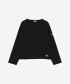 【ビショップ/Bshop】のコットンロード クルーネックTシャツ WOMEN 人気、トレンドファッション・服の通販 founy(ファニー) ファッション Fashion レディースファッション Fashion for Women トップス・カットソー Cut & Sew Tops シャツ・ブラウス・オフィスカジュアル Elegant Blouses & Button-Ups ロングTシャツ・Tシャツ Longline T-Shirts & Tees カットソー Cut and Sewn Top 軽量 Lightweight, Ultra Light 長袖 Long Sleeve, Full Sleeve フランス France, French フロント Front, Front Design ボーダー Border, Stripe thumbnail BLACK|ID: prp329100004866653 ipo3291000000036248106