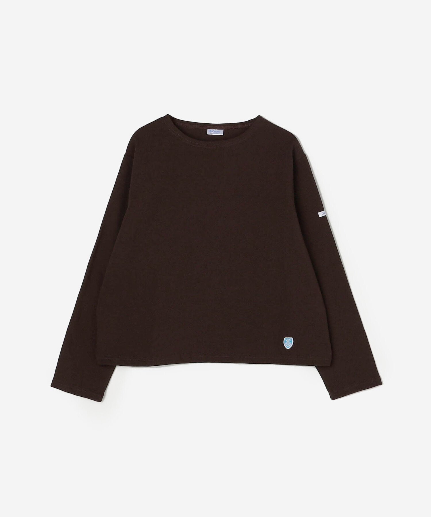 【ビショップ/Bshop】のコットンロード クルーネックTシャツ WOMEN インテリア・キッズ・メンズ・レディースファッション・服の通販 founy(ファニー) 　ファッション　Fashion　レディースファッション　Fashion for Women　トップス・カットソー　Cut & Sew Tops　シャツ・ブラウス・オフィスカジュアル　Elegant Blouses & Button-Ups　ロングTシャツ・Tシャツ　Longline T-Shirts & Tees　カットソー　Cut and Sewn Top　軽量　Lightweight, Ultra Light　長袖　Long Sleeve, Full Sleeve　フランス　France, French　フロント　Front, Front Design　ボーダー　Border, Stripe　DKBROWN|ID: prp329100004866653 ipo3291000000036248107